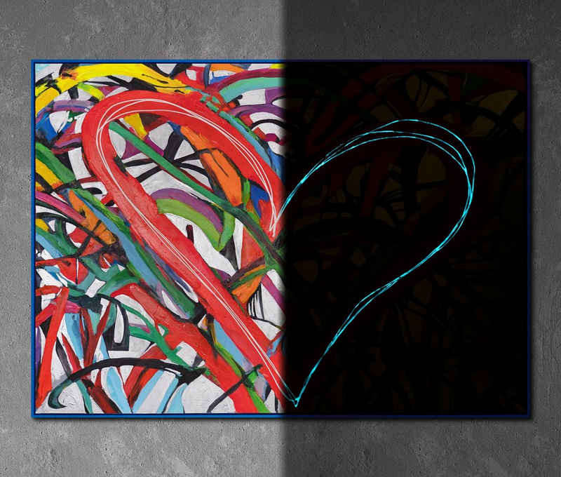 YS-Art Gemälde Tanz der Herzen, Abstraktion