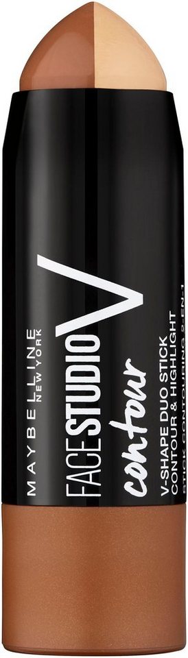 MAYBELLINE NEW YORK Contouring-Stick FACESTUDIO CONTOUR DUO, zaubert die angesagte V-Gesichtsform im Handumdrehen