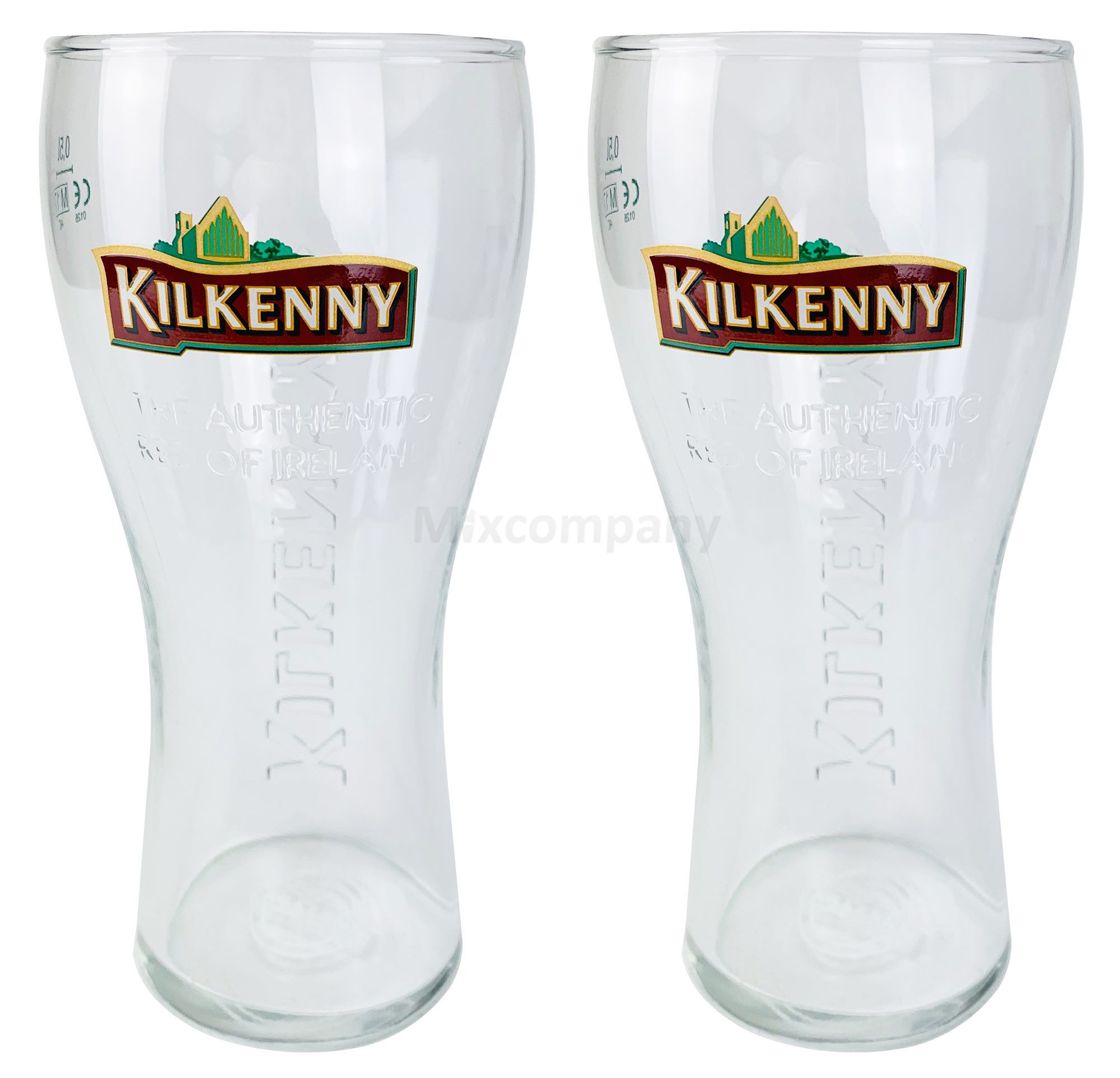 Bierglas Kilkenny Bier Bierglas Glas GläserSet - 2x Biergläser 0,5l geeicht