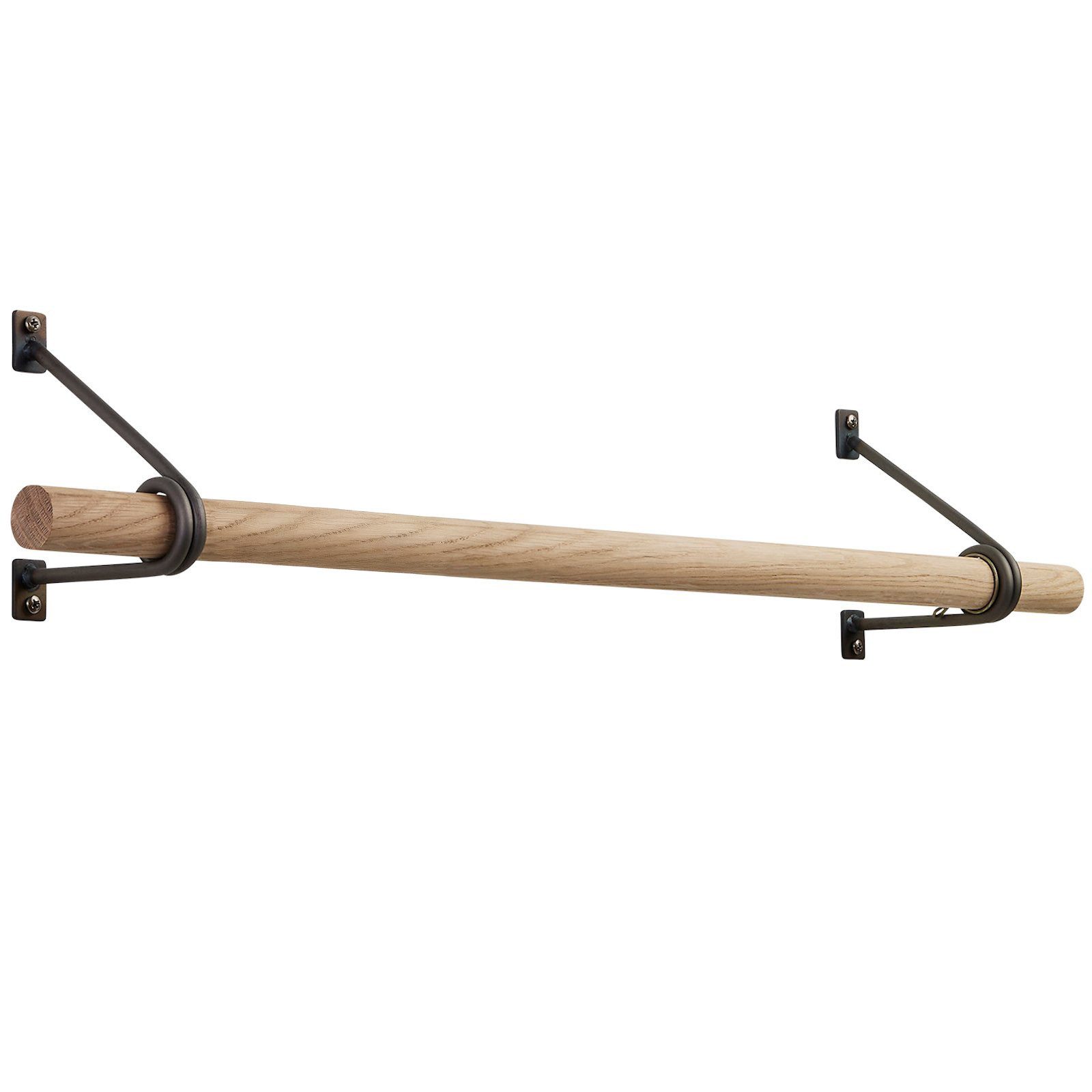 SO-TECH® Wandgarderobe 120 x 150 mm mit Ø 30 mm Kleiderstange aus Holz (Spa günstig online kaufen