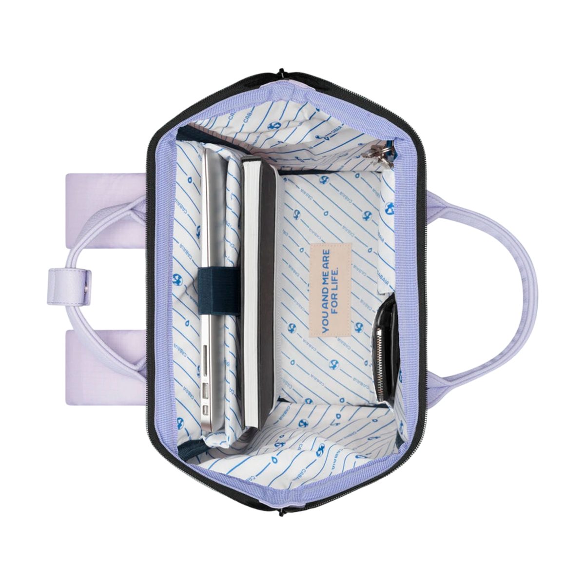 CABAIA Rucksack Aurora (Set, 3-tlg., inkl. 2 auswechselbaren Vordertaschen), Tagesrucksack mit austauschbaren Vordertaschen