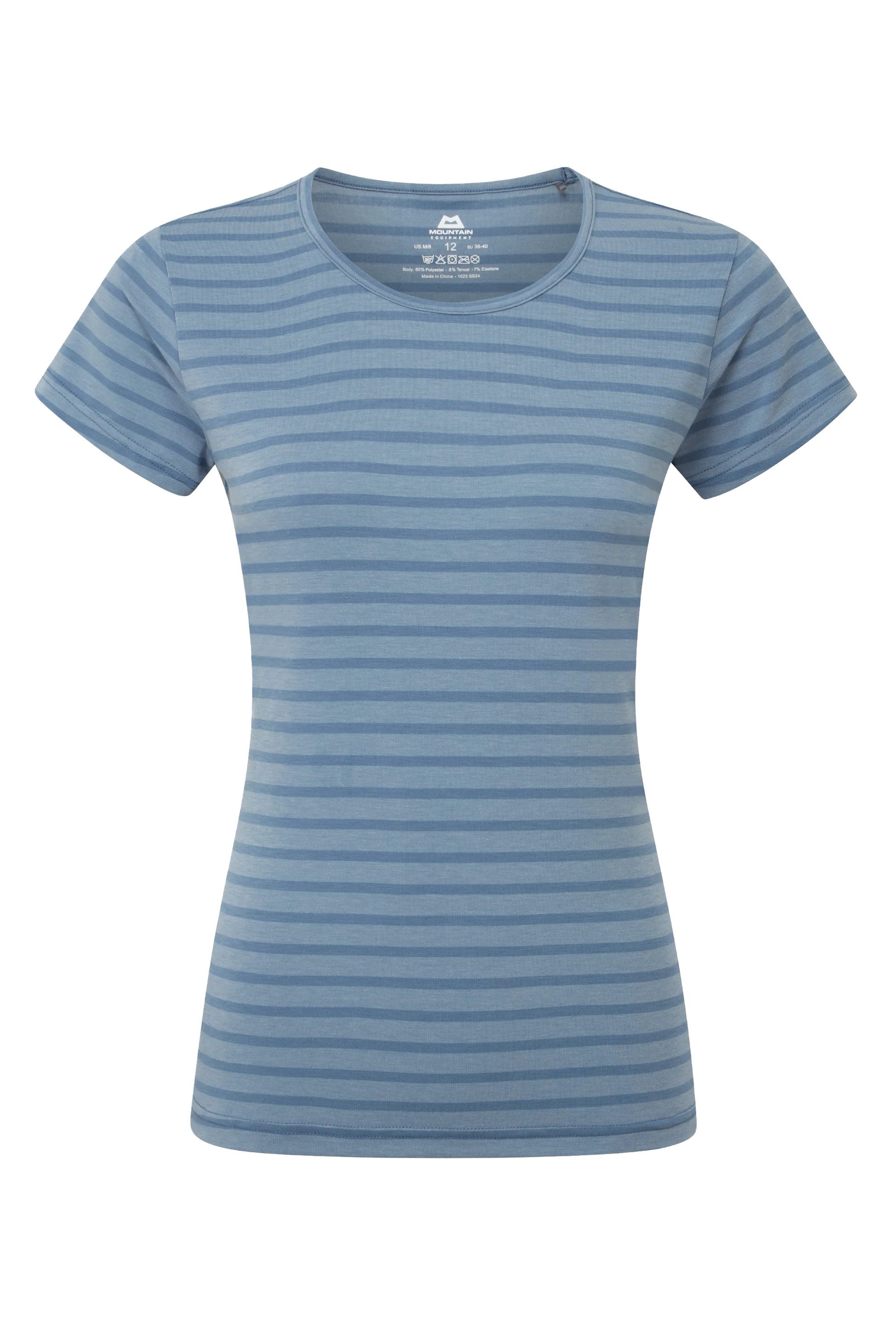 Mountain Equipment T-Shirt Groundup Stripe Wmns Tee Bluefin Stripe