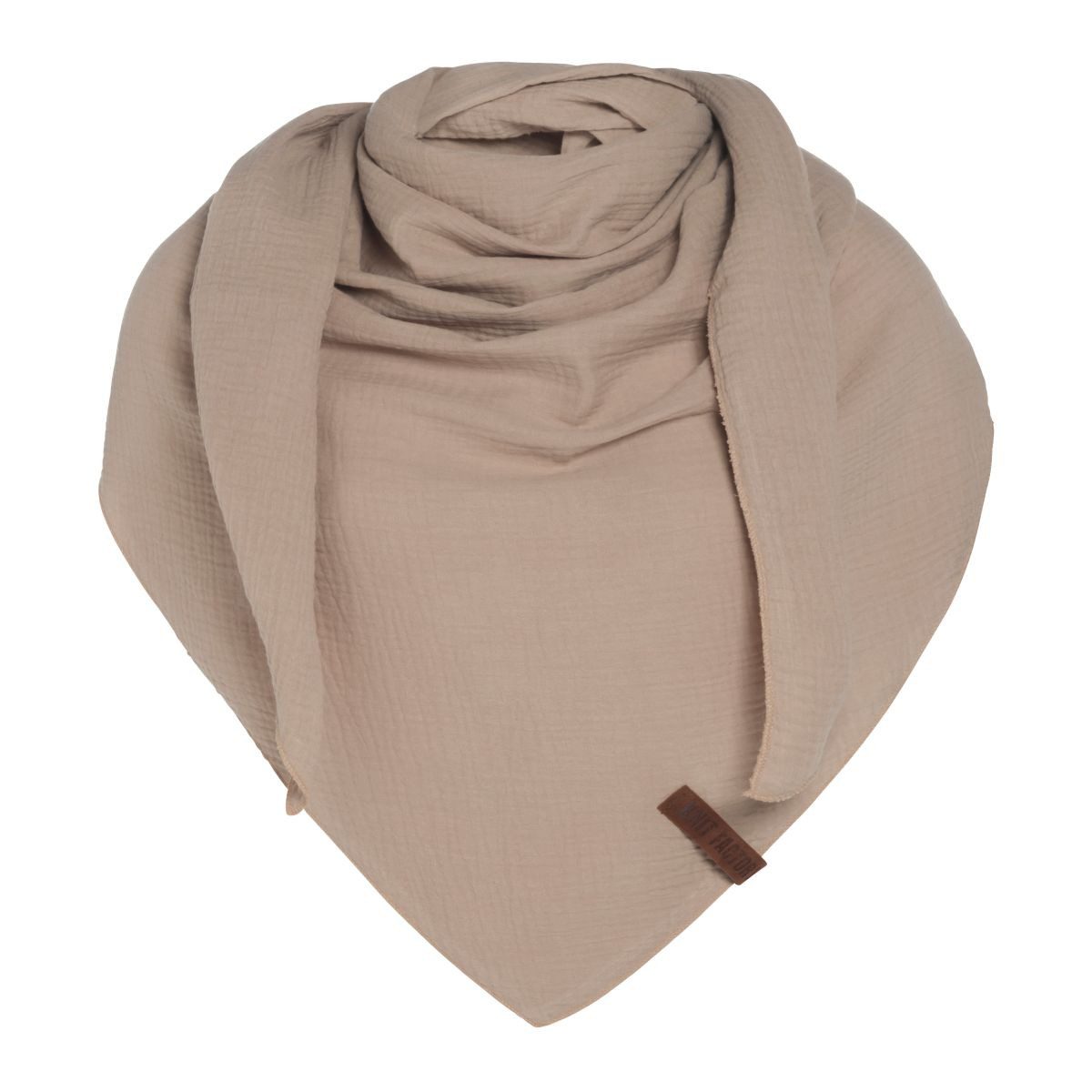 Strickschal Liv Dreieckstuch Leinen 190x85 cm