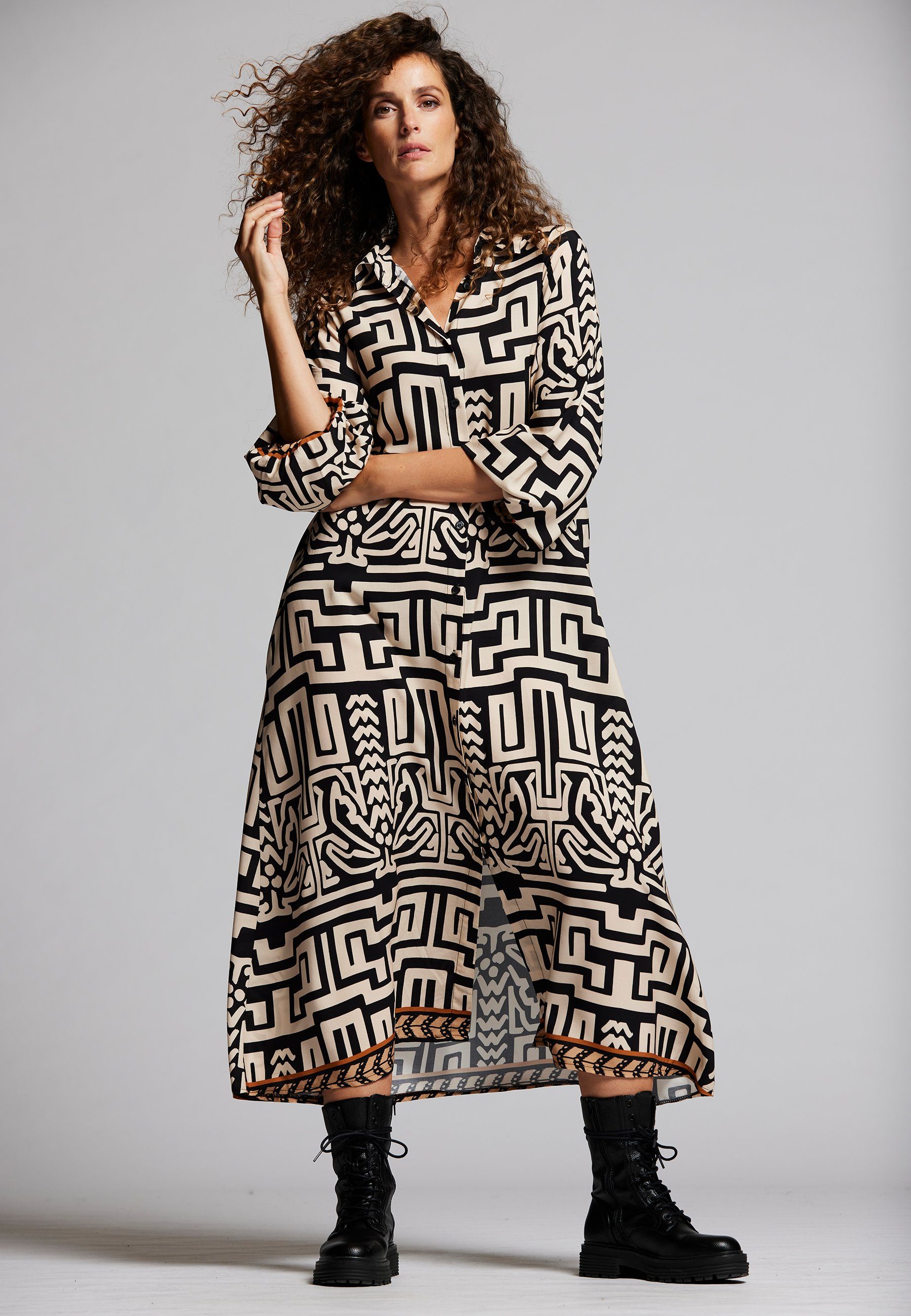 Andijamo-Fashion Hemdblusenkleid FANTASIA EXKLUSIV PRINT günstig online kaufen