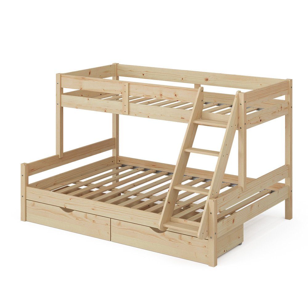 VitaliSpa® Etagenbett Everest, Naturholz, 140x200 / günstig online kaufen