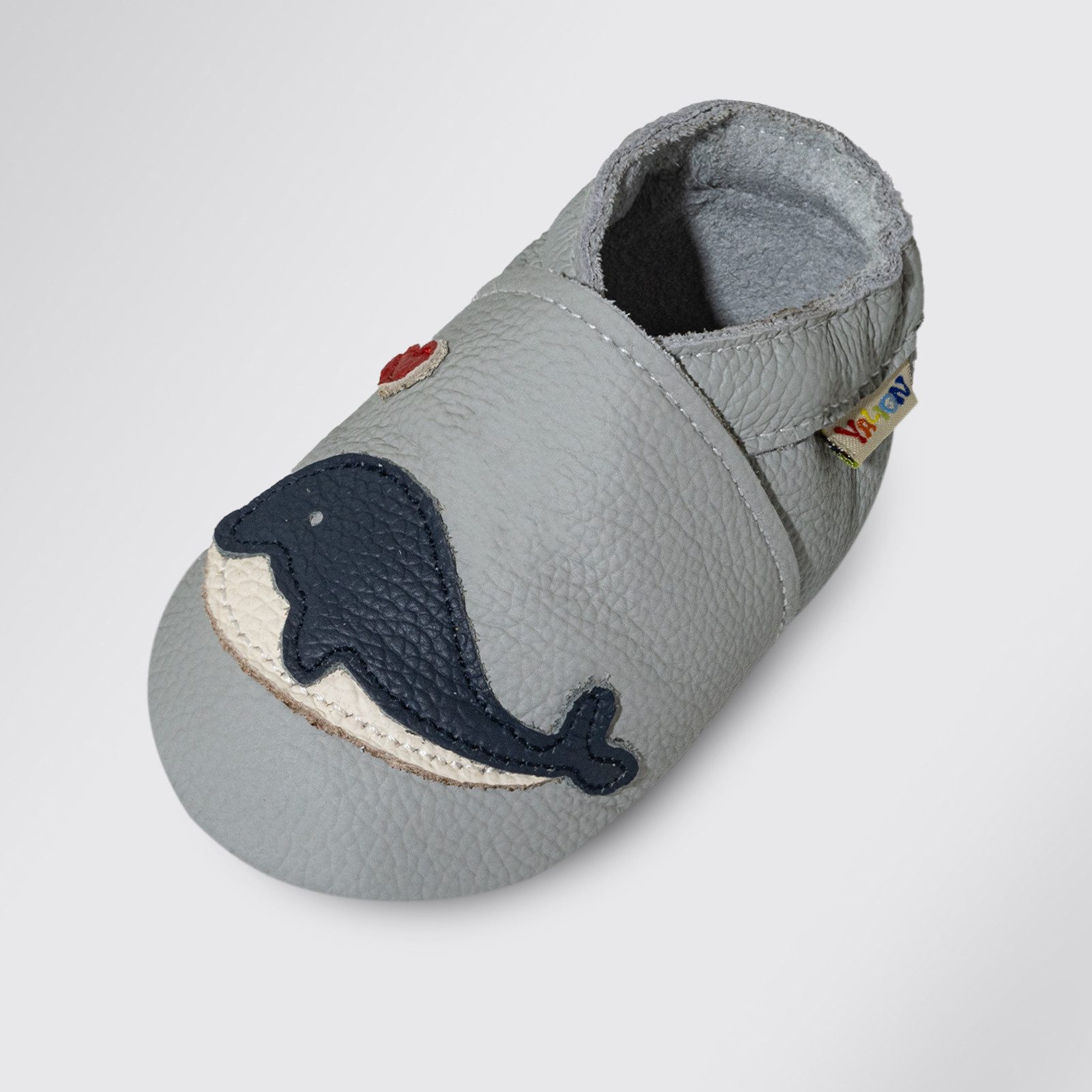 Yalion Weiche Leder Lauflernschuhe Hausschuhe Lederpuschen Krabbelschuh
