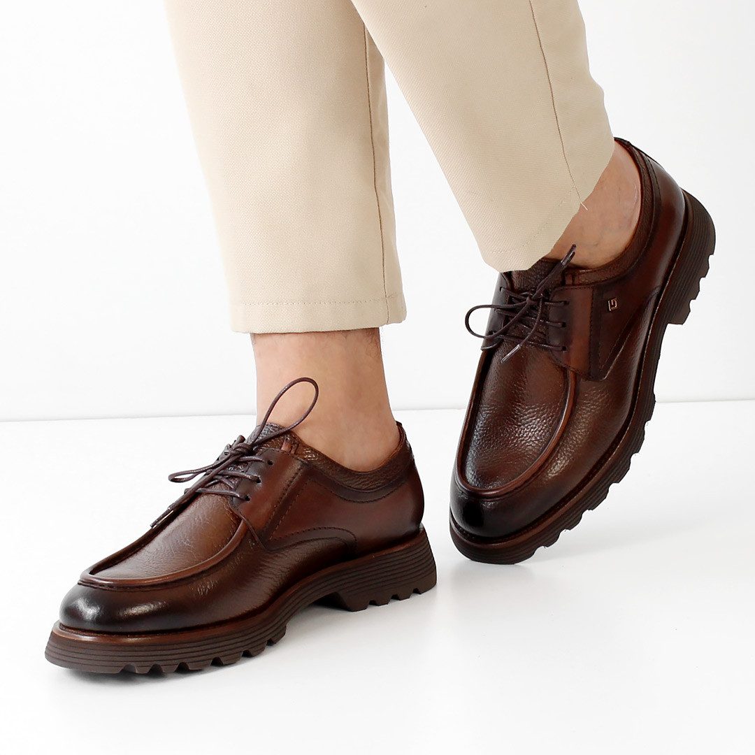 Celal Gültekin 406-4414 Mokassin Braun, genarbtes Leder, Mokassin-Naht, mar günstig online kaufen