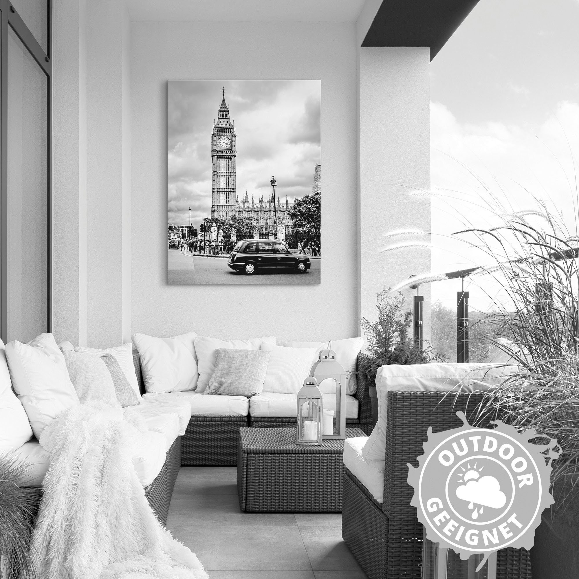 Artland Wandbild »London Taxi und Big Ben«, Gebäude (1 Stück), in vielen Größen & Produktarten - Alubild / Outdoorbild für den Außenbereich, Leinwandbild, Poster, Wandaufkleber / Wandtattoo auch für Badezimmer geeignet-HomeTrends