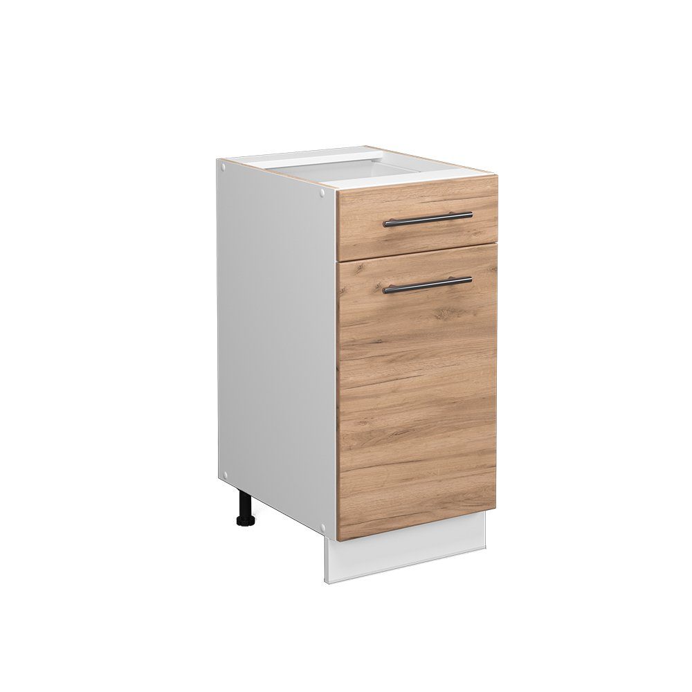 Vicco Unterschrank Fame-Line, Goldkraft Eiche/Weiß, 40 cm ohne Arbeitsplatte (1-St)