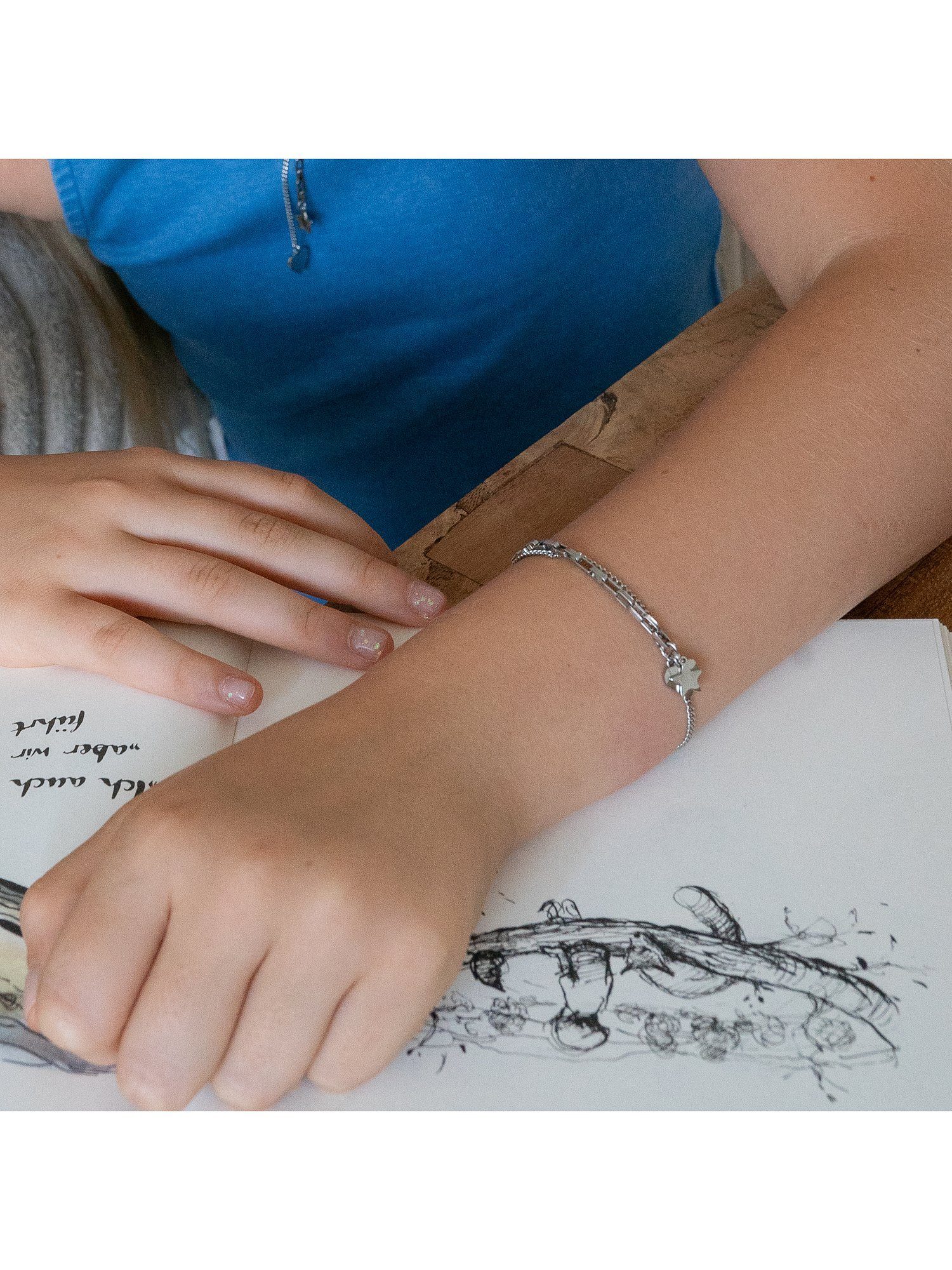 Edelstahl, Mädchen-Kinderarmband Armband TIME modern COOL Kids Cool Time