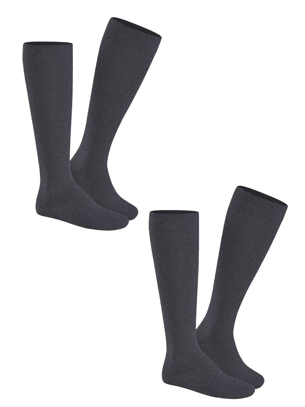 Hudson Kniestrümpfe ONLY 2-PACK (2er Pack) Komfortbund mit weitem Fußausschnitt