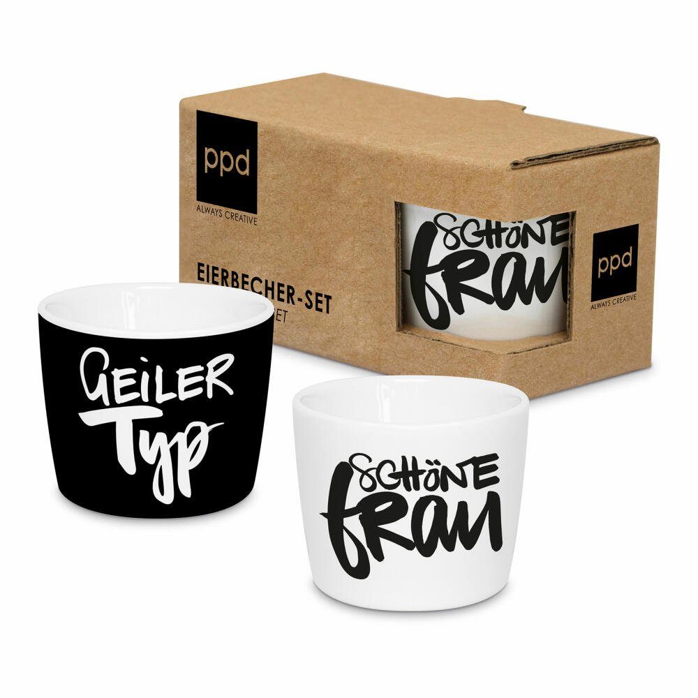 PPD Eierbecher Typ & Frau Egg Cup Set 2-tlg.