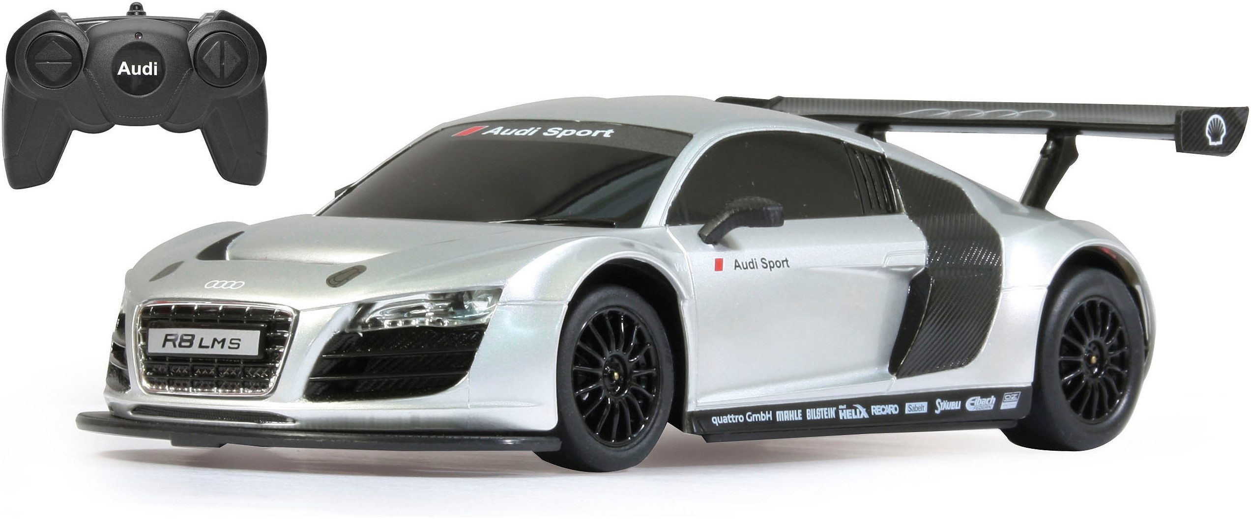 RC-Auto Deluxe Cars, Audi R8 LMS, 1:24, silber, 2,4Ghz