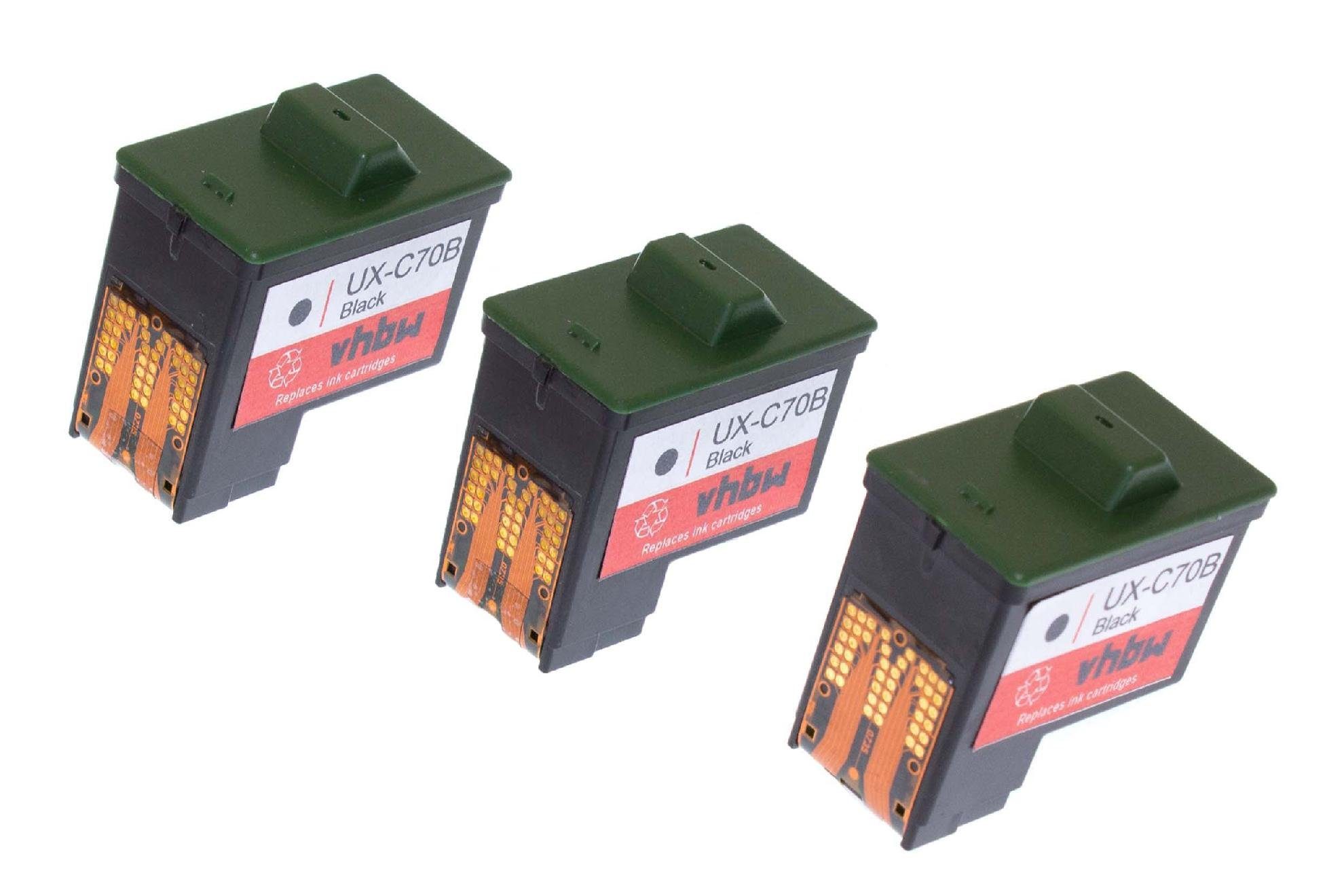 vhbw Tintenpatrone Ersatz für Sharp UX-C70B für Tintenstrahldrucker Tintenpatrone