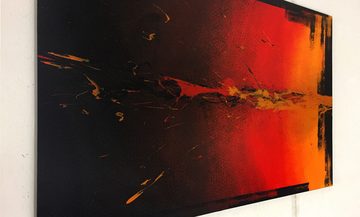 WandbilderXXL Gemälde Explosion 120 x 80 cm, Abstraktes Gemälde, handgemaltes Unikat