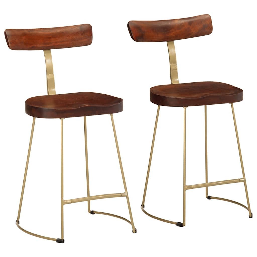 Barhocker Barhocker 2 Stk. 49x43x79 cm Massivholz