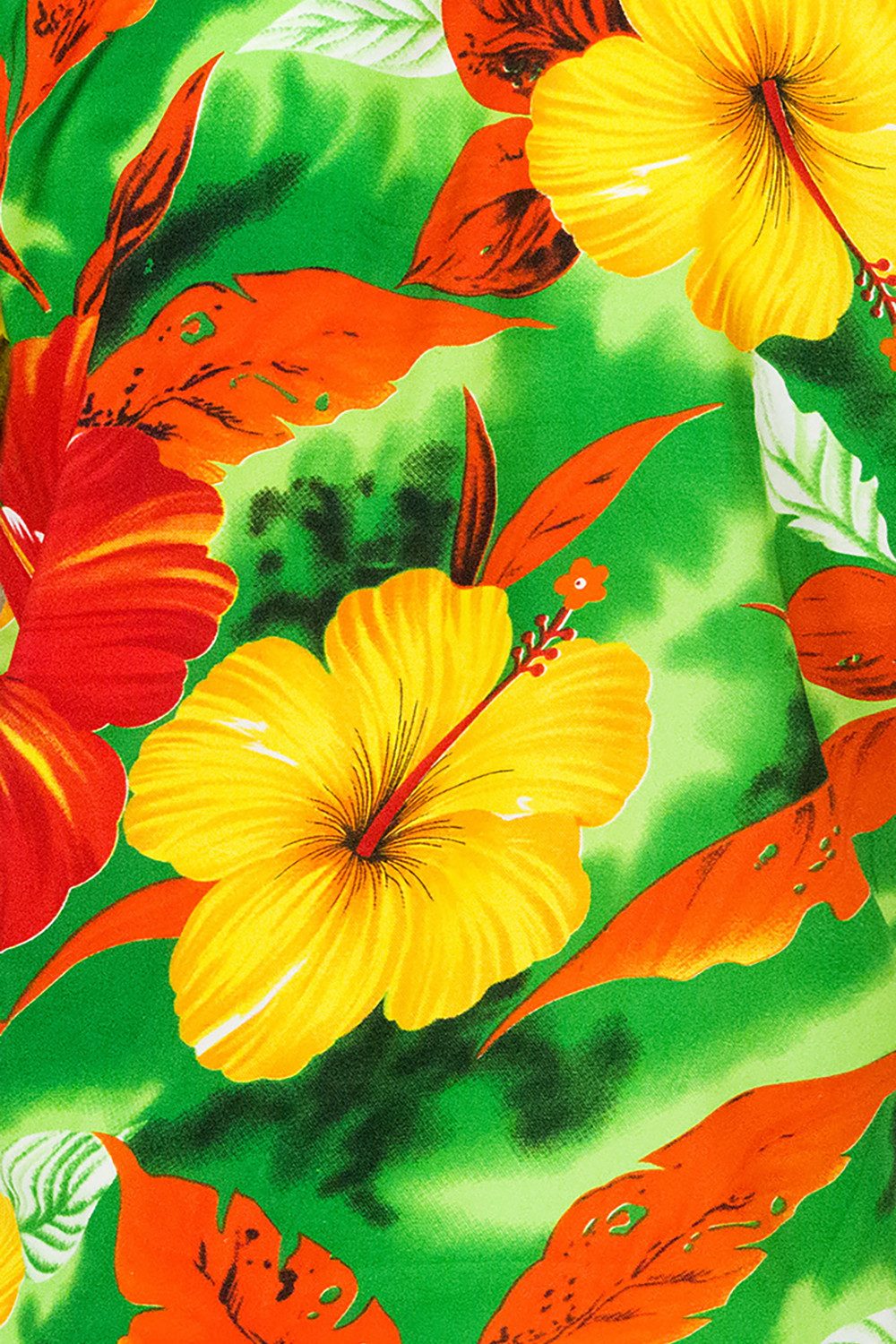 King Kameha Sarong Big Flower Funky Hawaii-Sarong Pareo Cover-Up Strand Damen Bikini, Pareo Cover-Up