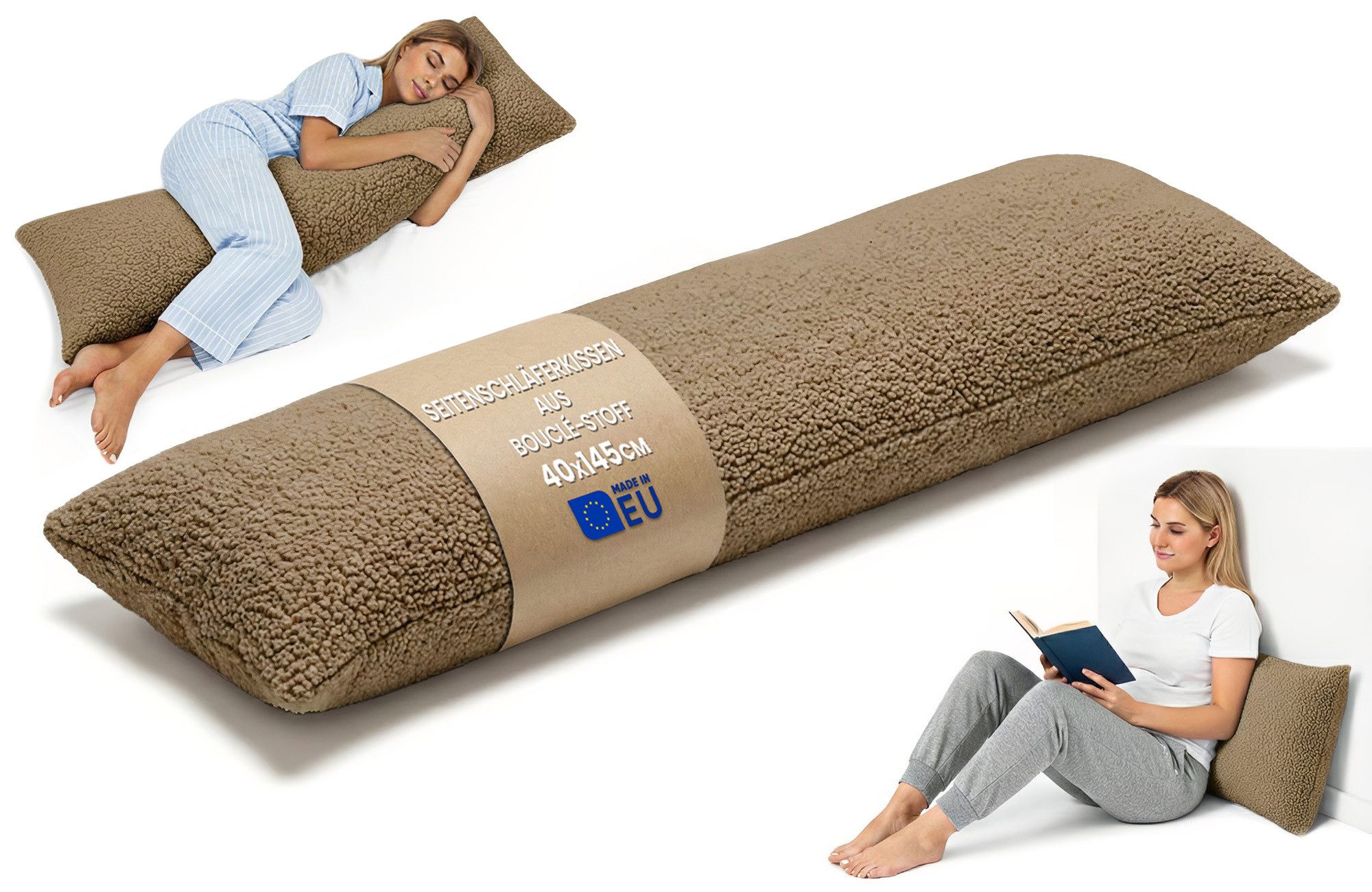 Totsy Baby Seitenschläferkissen Schwangerschaftskissen 40x145 cm - Kuschelkissen Schlafkissen