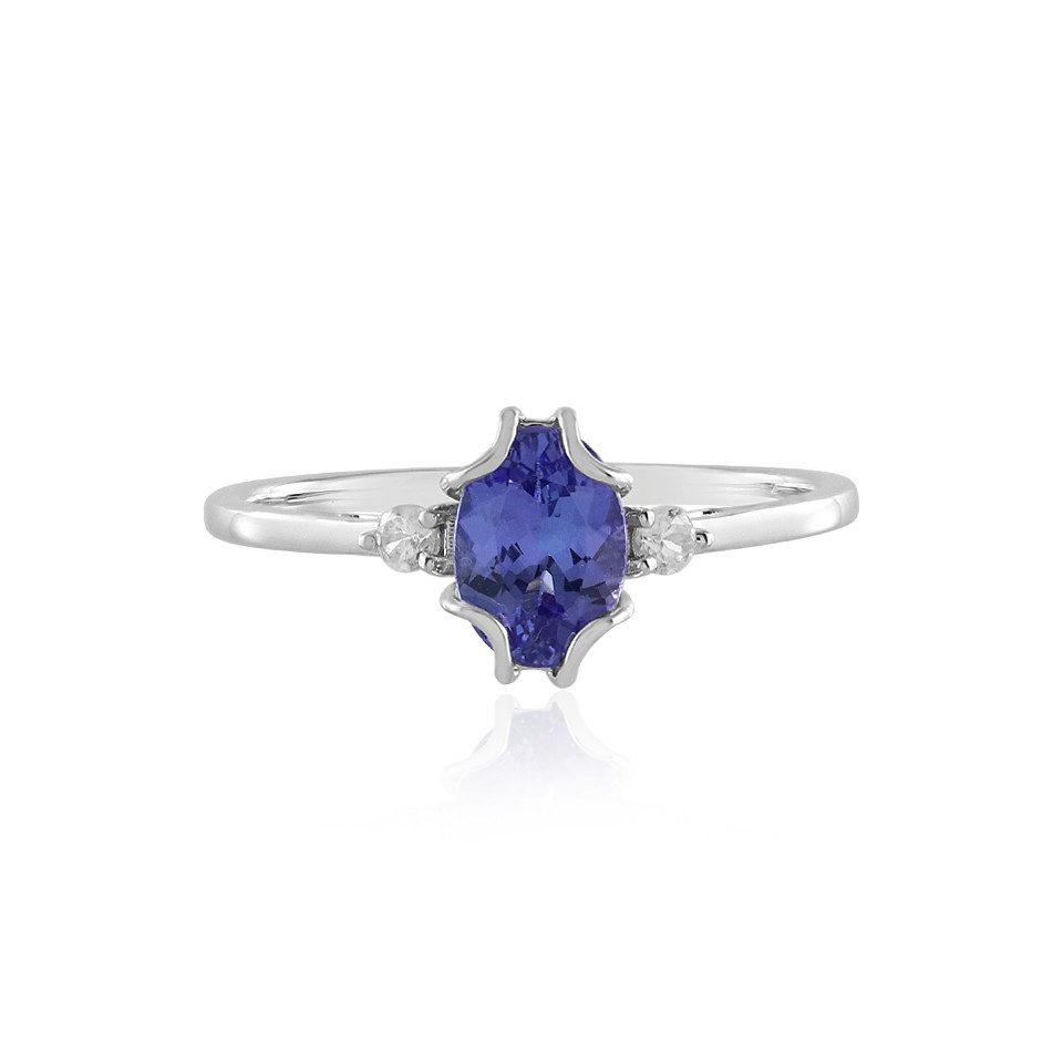 Cavill Fingerring Anspruchsvoller Tansanit 950 Platin Ring, 0,9ct Tansania (1-tlg)