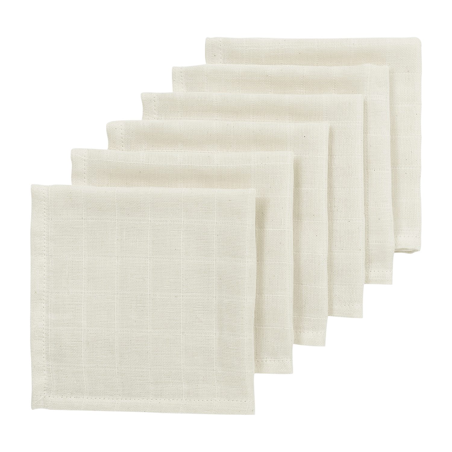 Meyco Baby Stoffwindeln Nature (30x30cm - 6-Pack), 30x30cm - 6-Pack