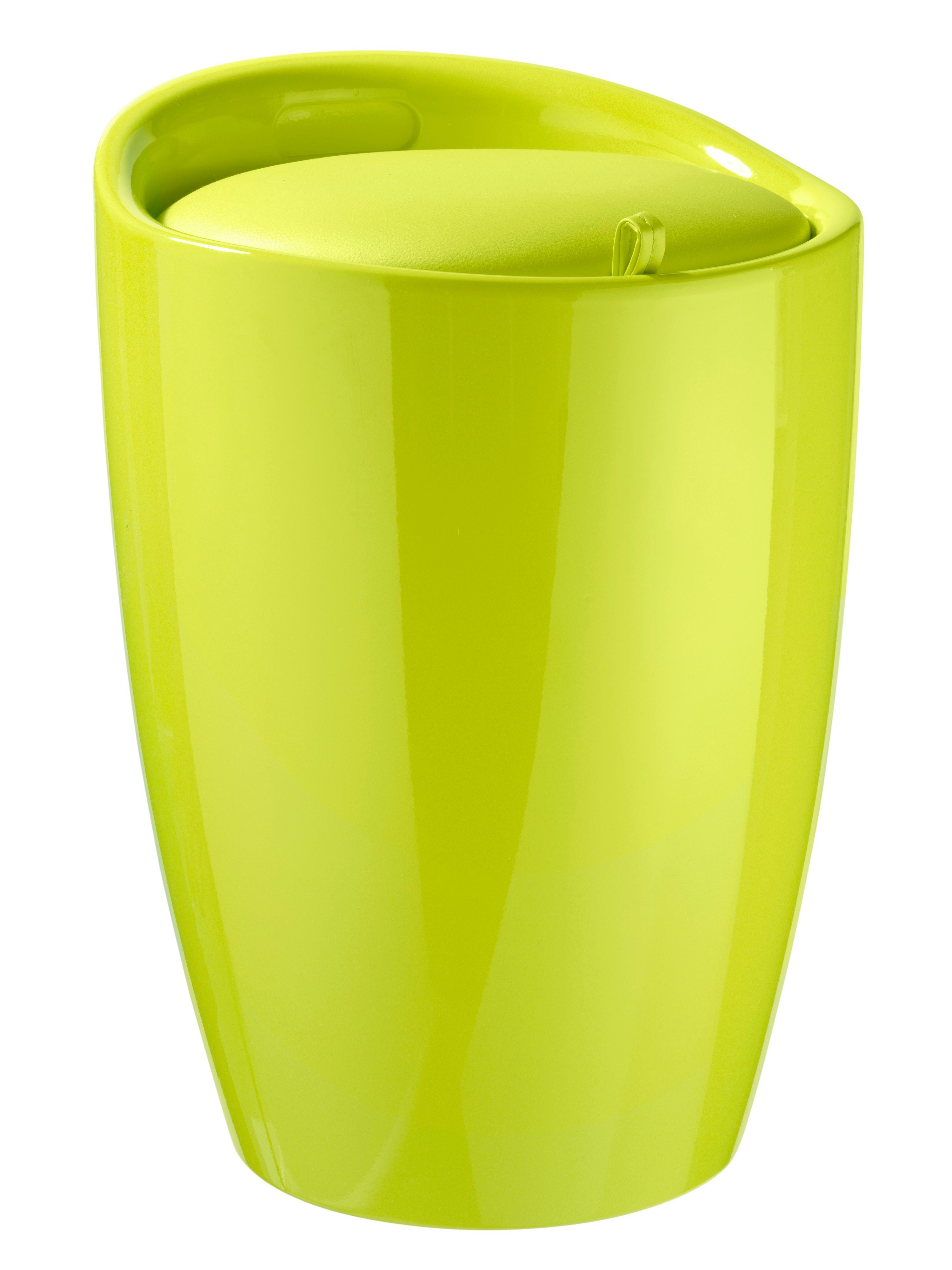 Hocker mit integriertem Wäschesammler Hocker mit integriertem Wäschesammler