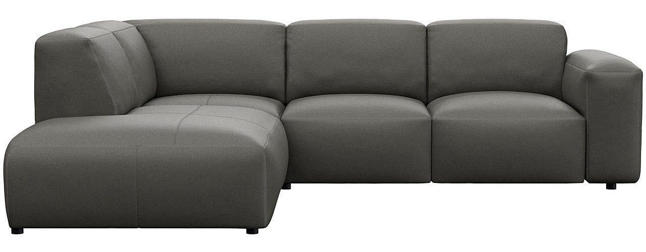 FLEXLUX Ecksofa Lucera, super bequem durch hochwertigen Sitzaufbau mit Kaltschaum, modern & anschmiegsam, L-Form, Designsofa