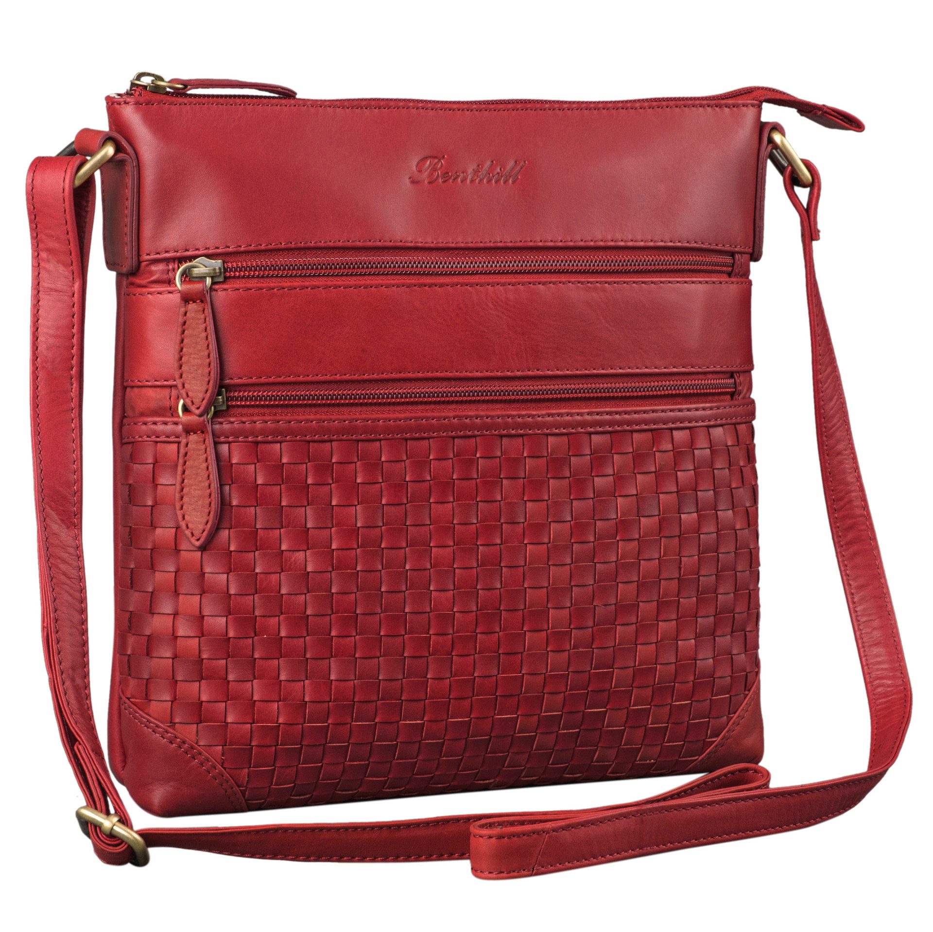 Benthill Umhängetasche Damen Echt Leder Schultertasche günstig online kaufen