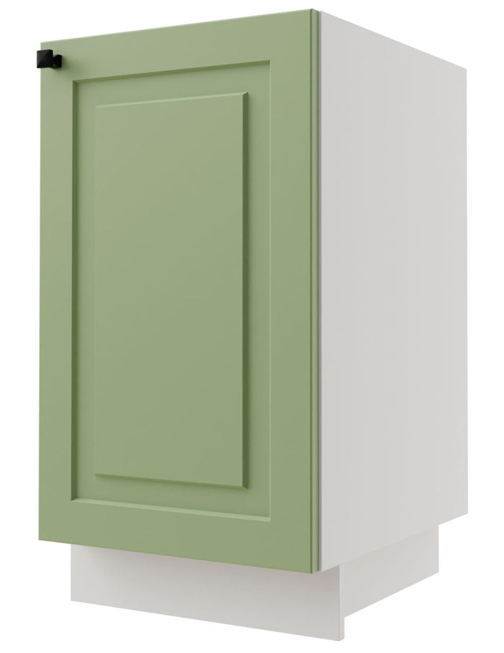 Feldmann-Wohnen Unterschrank Rimini (1-türig (Holztür), 1 Einlegeboden, 1-St., moderne Optik, MDF Kasetten-Fronten, Soft-Close) 45x50x82cm Farbe wählbar