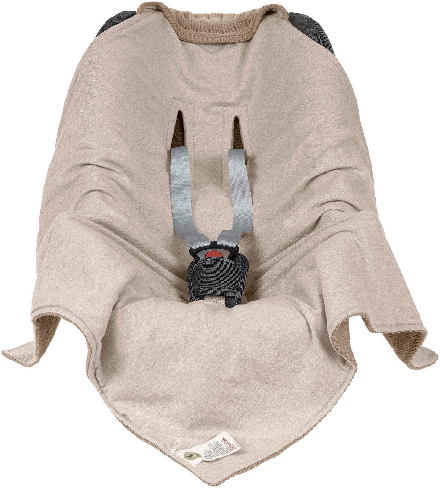 Einschlagdecke für Babyschale, taupe, LÄSSIG, GOTS made with organic materi günstig online kaufen