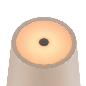 SLV LED Tischleuchte LED Akku Tischleuchte Vinolina Two in Sandfarbig 2W 190lm IP65, keine Angabe, Leuchtmittel enthalten: Ja, fest verbaut, LED, warmweiss, Tischlampe, Nachttischlampe, Tischleuchte