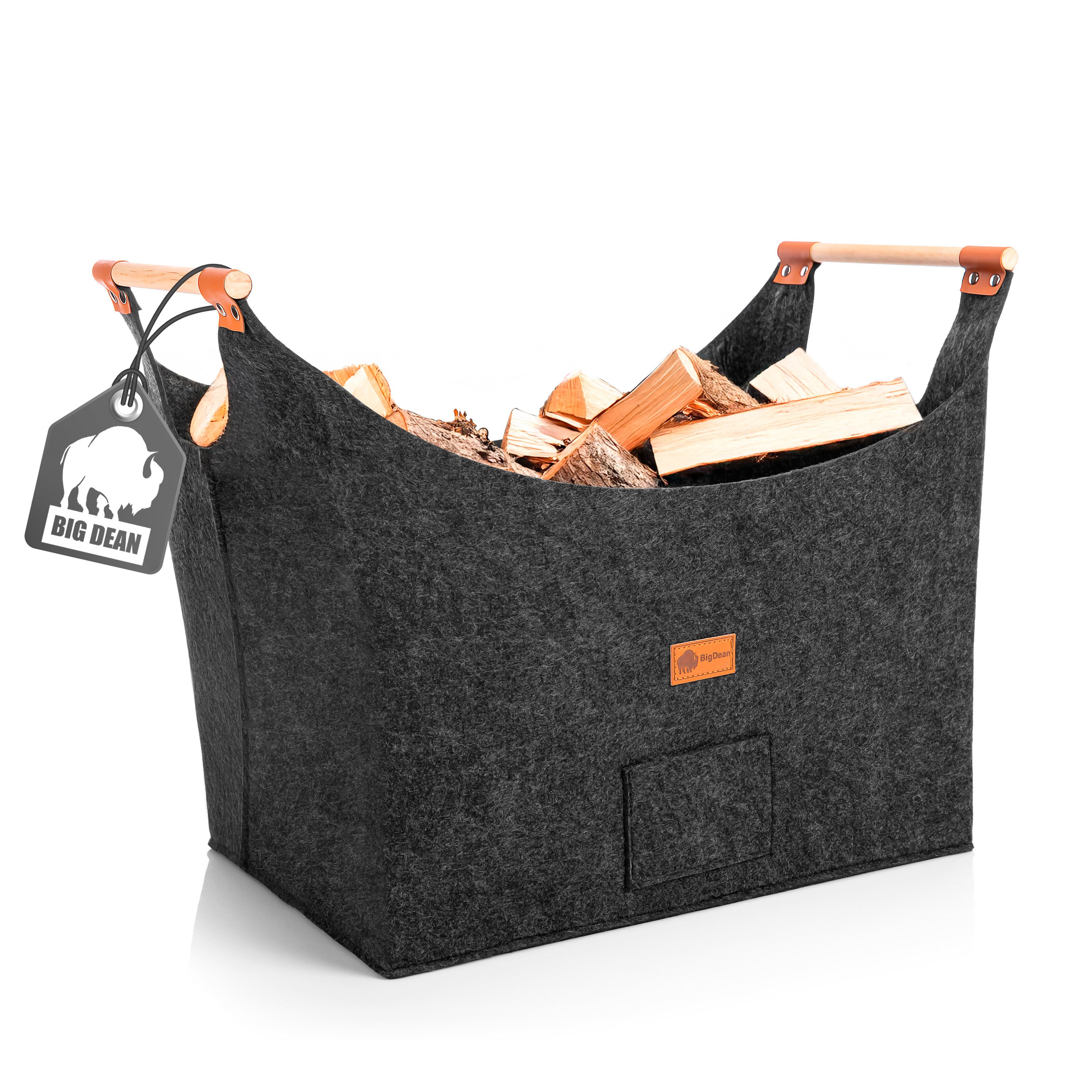 BigDean Kaminholzkorb Brennholzkorb für Kaminholz belastbar bis 15kg aus ro günstig online kaufen