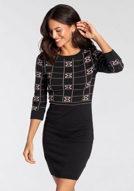 Melrose Strickkleid mit modernen Jacquard-Muster - NEUE KOLLEKTION