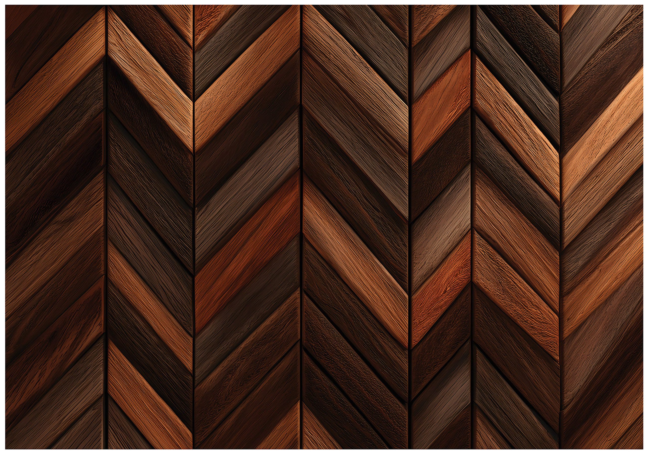 Wallarena Fototapete Bretter Holz - Mehrfarbig - Modern - Vlies - Schlafzimmer, glatt, (2 St), 100x70cm