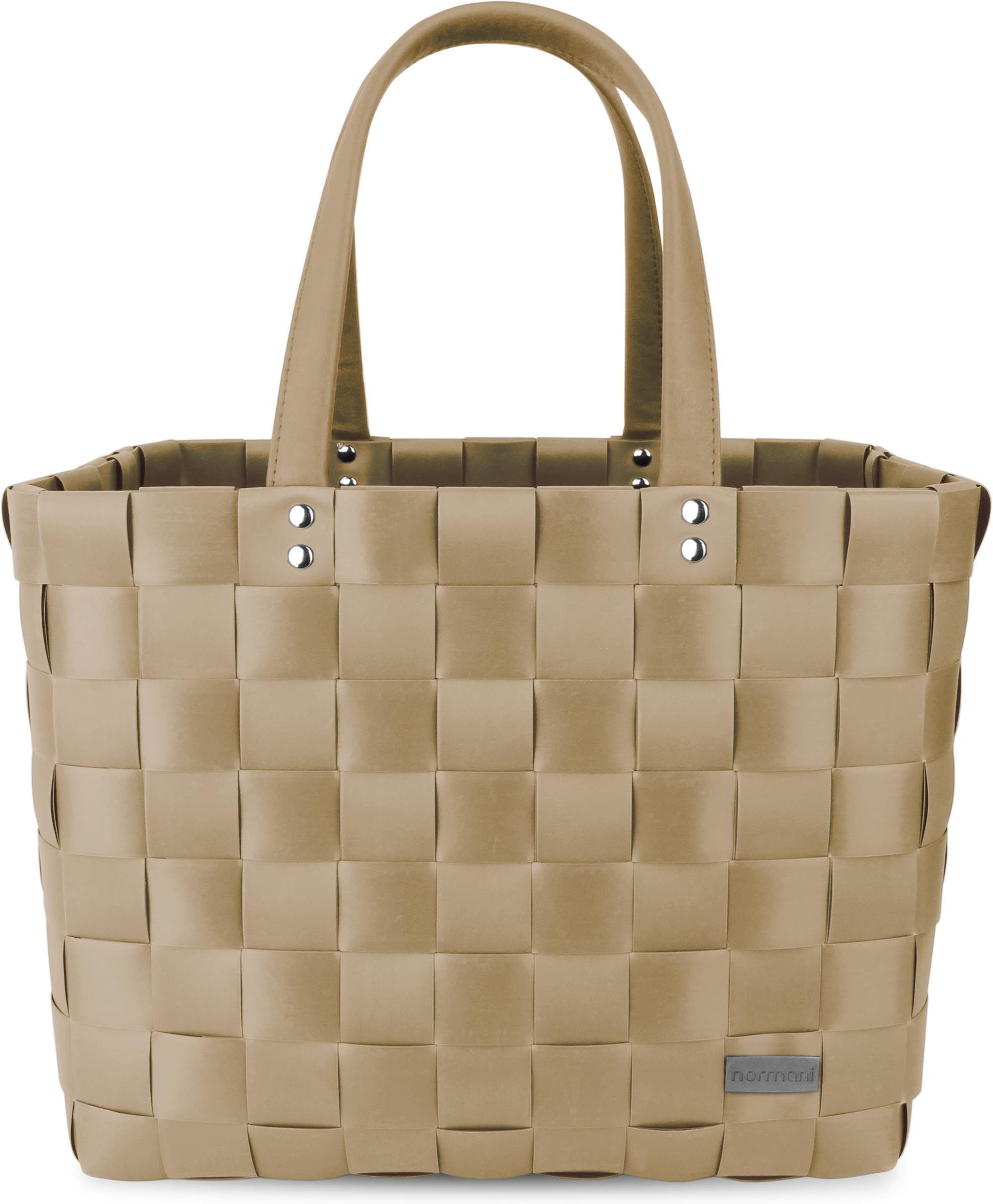 normani Einkaufskorb Einkaufskorb mit PU-Henkeln, 20 l, pflegeleichtes Mate günstig online kaufen