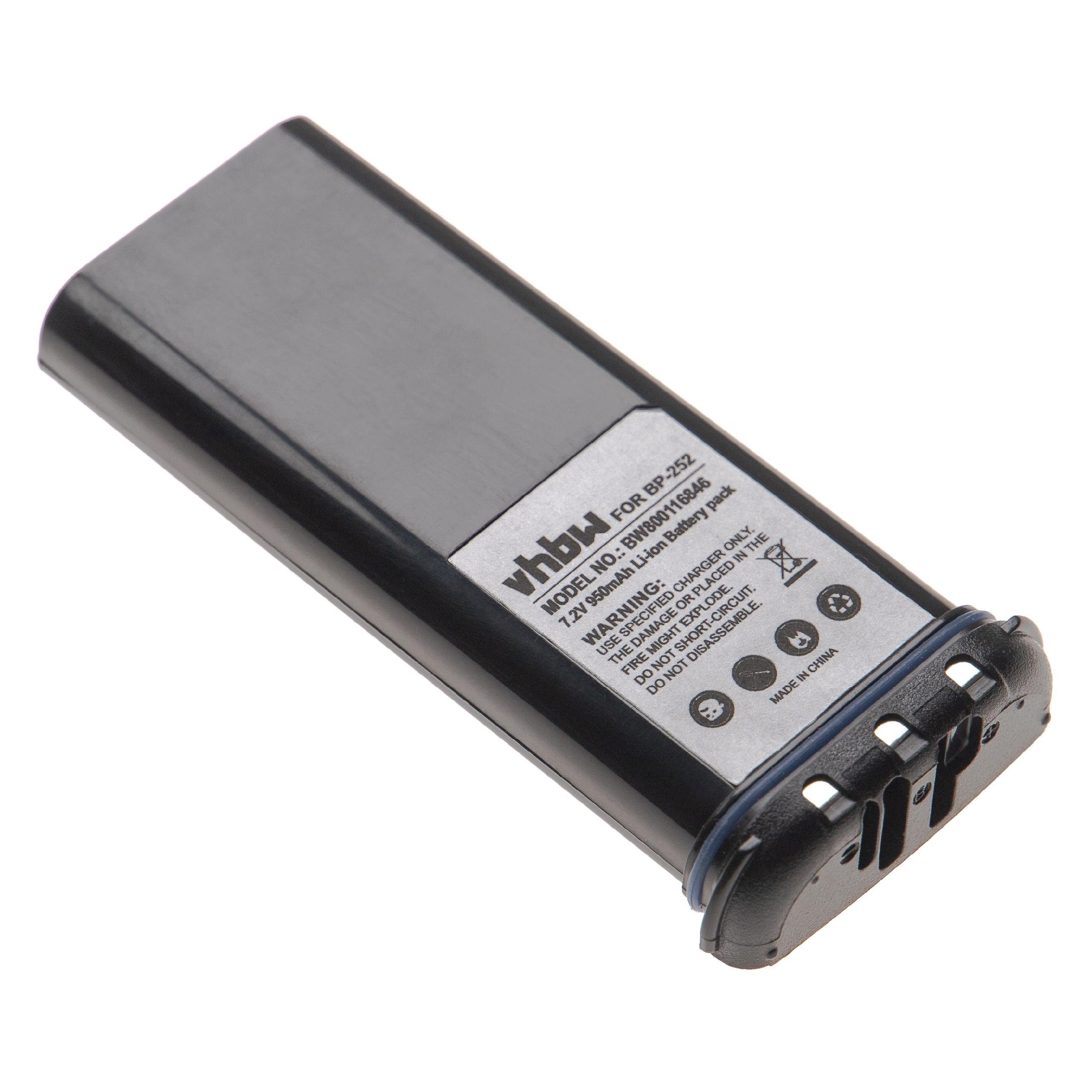 vhbw passend für Icom IC-GM1600, IC-GM1600E, IC-M33, IC-M33E, IC-M35, Akku 950 mAh