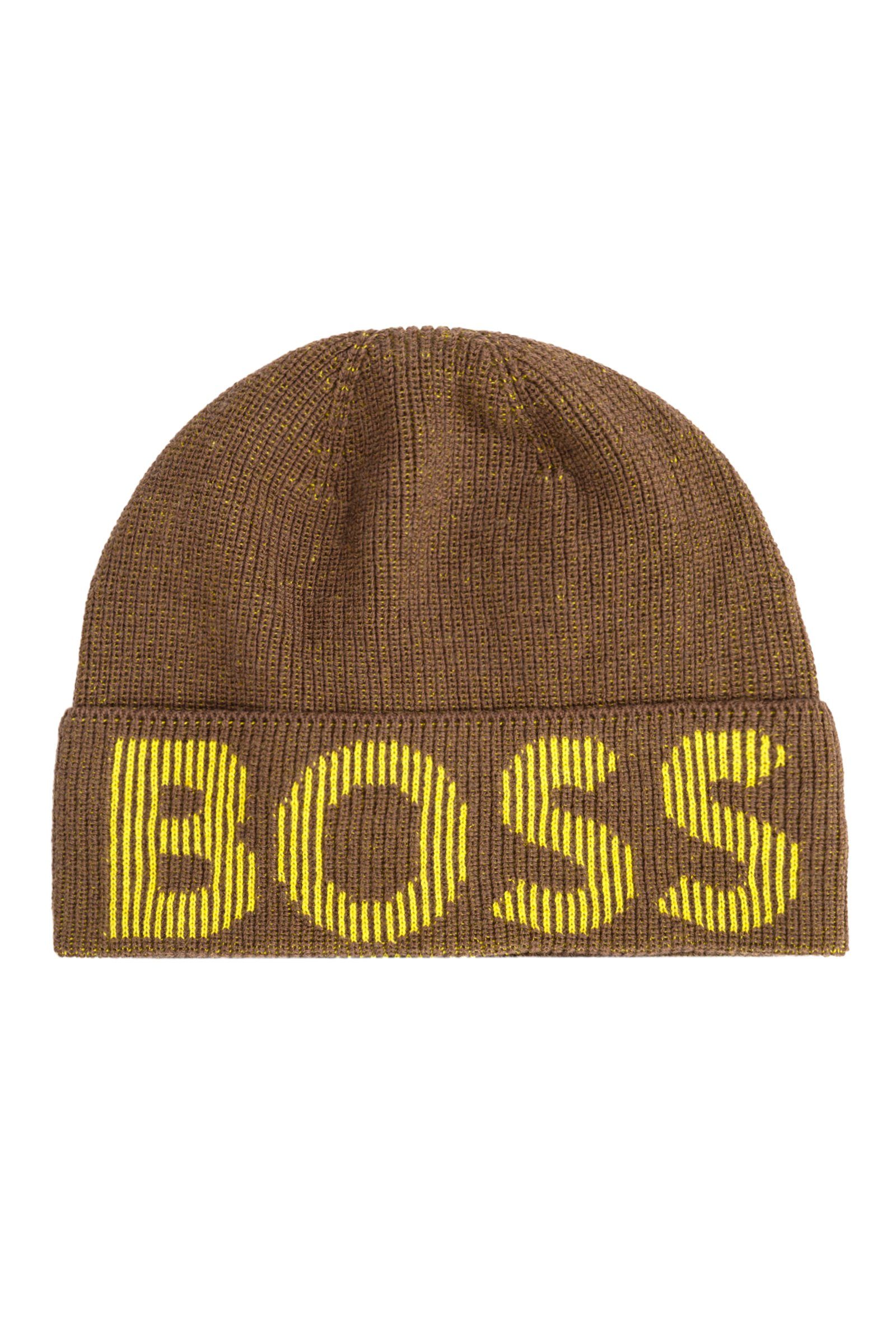 BOSS (362) Strickmütze Braun Angabe) (keine Lamico