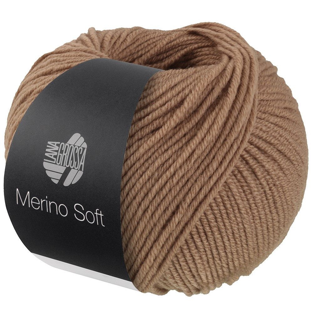 LANA GROSSA MERINO SOFT Wolle Häkelwolle, 125 m (Weiches Mischgarn aus Merinowolle und Mikrofaser), 50 g