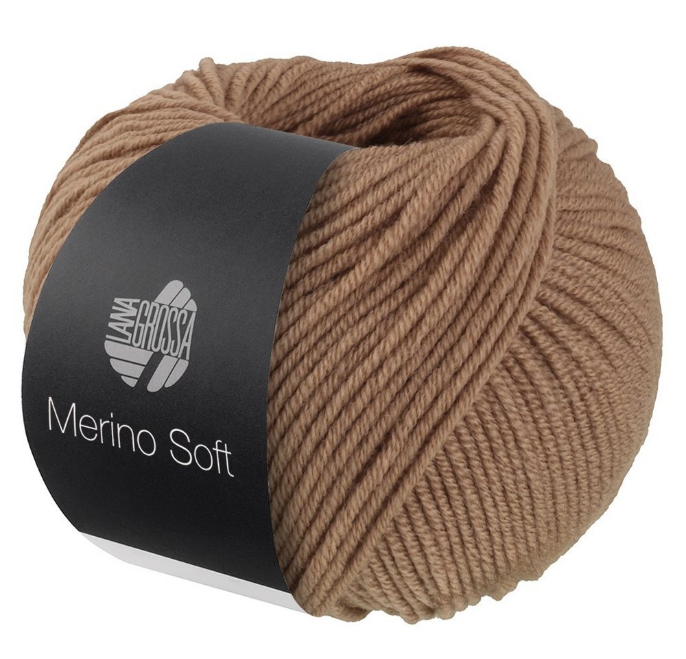 LANA GROSSA MERINO SOFT Wolle Häkelwolle, 125 m (Weiches Mischgarn aus Merinowolle und Mikrofaser), 50 g