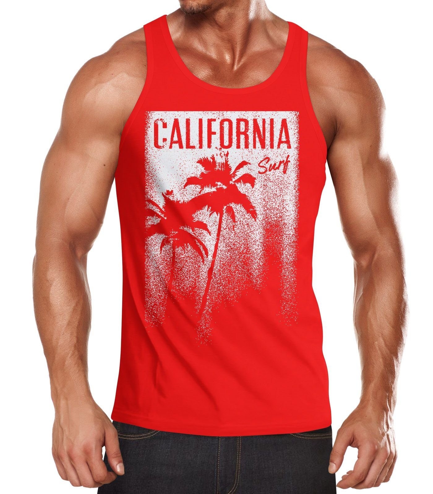 Neverless Tanktop Cooles Herren Tank-Top California günstig online kaufen