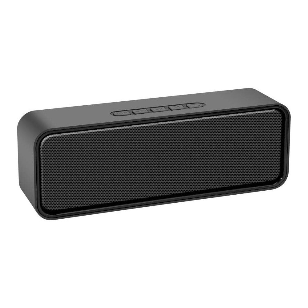 MOUTEN Tragbarer kabelloser Bluetooth 5.0-Lautsprecher mit 3D-Stereo-Sound Bluetooth-Lautsprecher schwarz