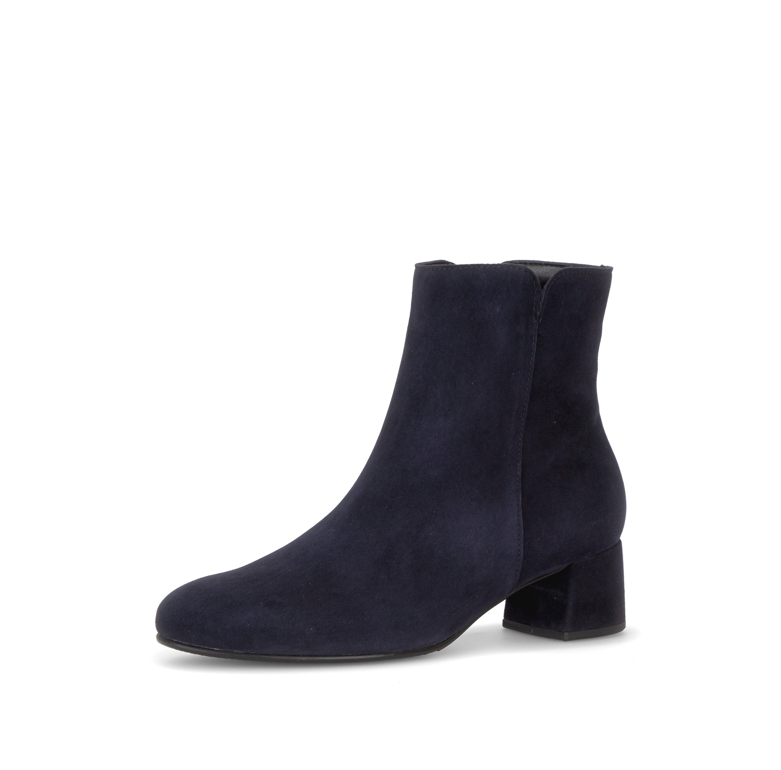 Gabor Stiefelette Blockabsatz, Ankleboots mit praktischem Reißverschluss, schmale Form