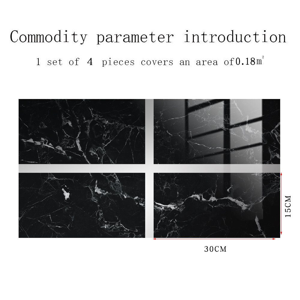 COOL-i ® Fliesenaufkleber Klebefliesen 4 Stück -30cm x 15cm, 3D Fliesenaufk günstig online kaufen