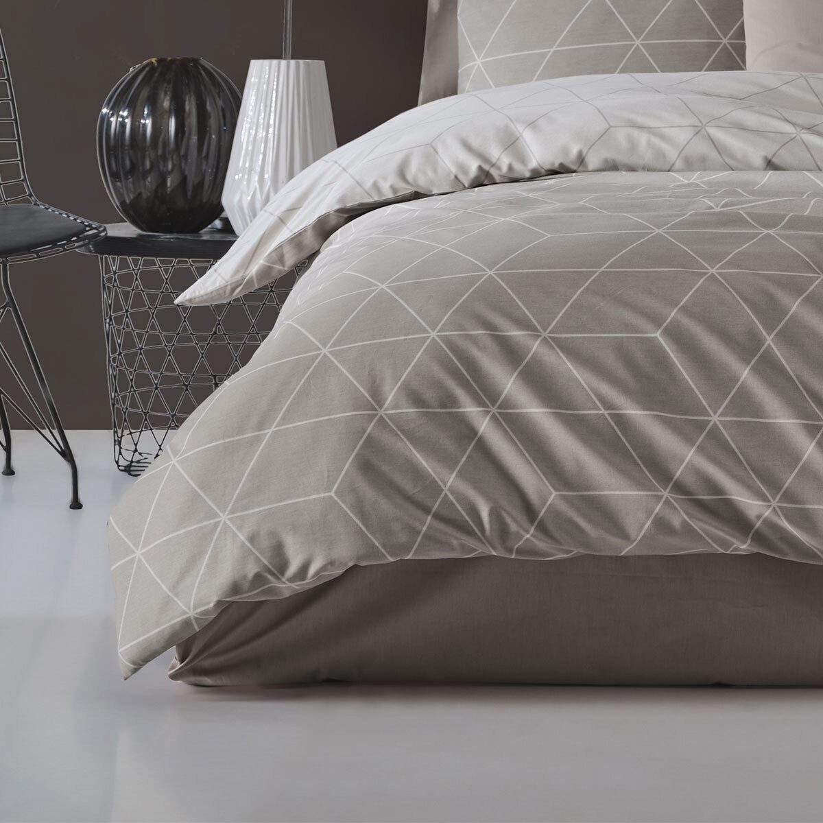 TRAUMSCHLAF Bettwäsche West, Renforce, 1 teilig, Hautsympathisch, anschmiegsam und temperaturausgleichend