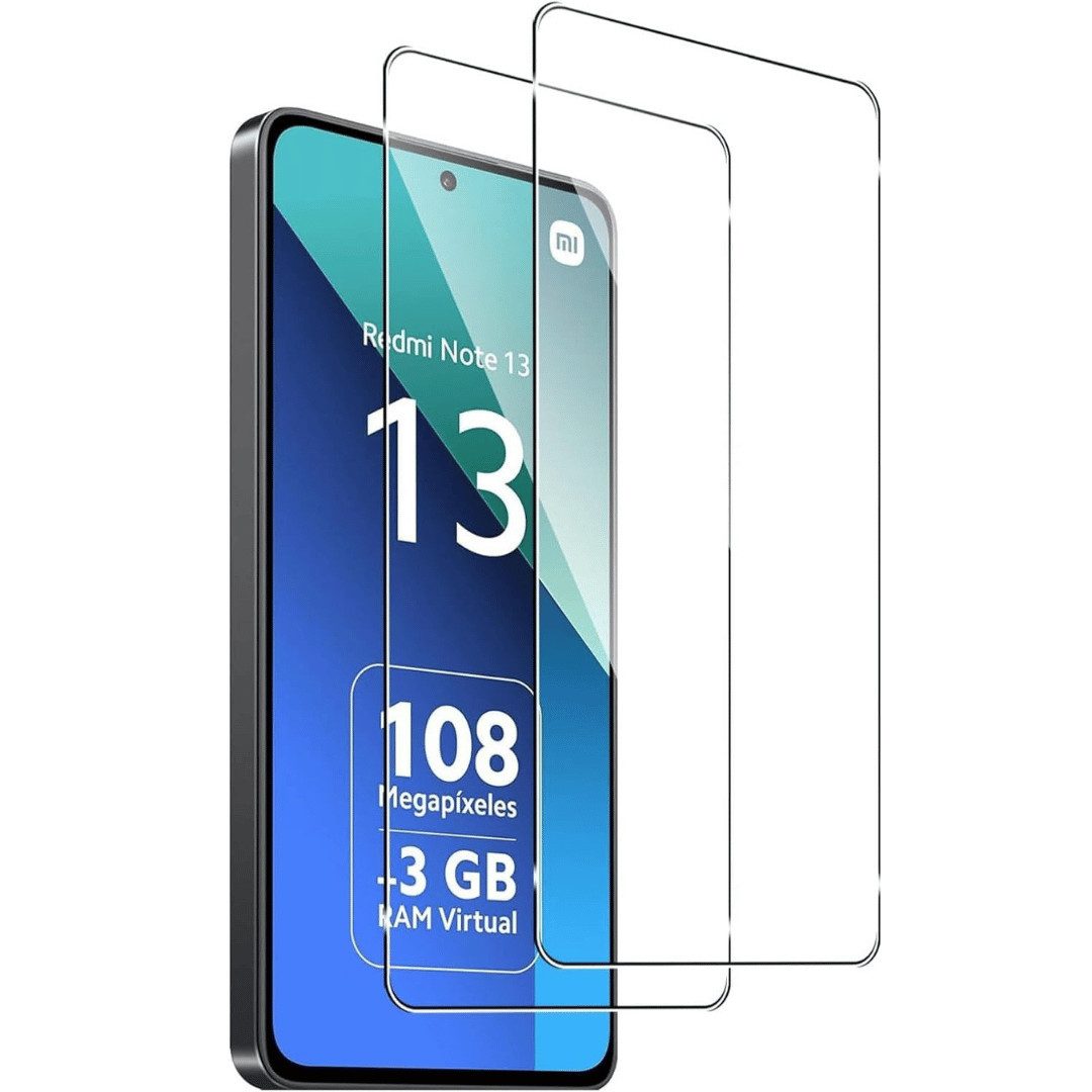 SmartUP Displayschutzglas 2X Schutzglas für Xiaomi Redmi Note 13 5G Panzerfolie Display Full 9H für Für Xiaomi Redmi Note 13 5G, kompletter Rundumschutz