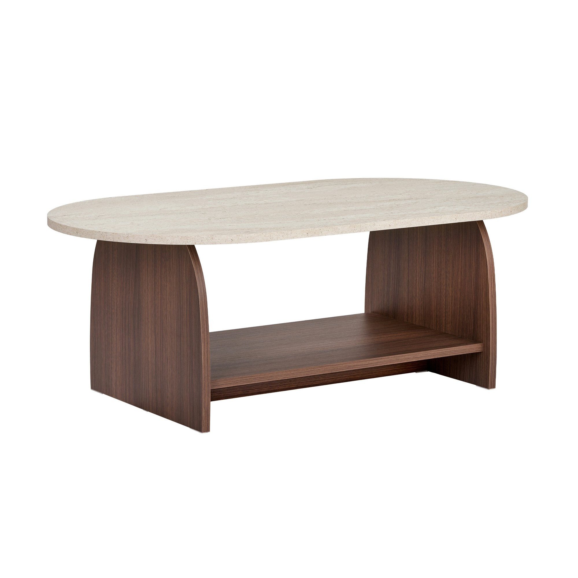 Skye Decor Couchtisch Rafel (1-teilig), 110 cm Breite, Japandi-Stil, mit Stauraum und Ablagefach