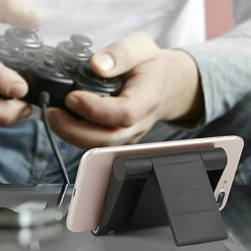 Retoo Handy Ständer Tisch Halter Faltbar Handy Halterung Büro Tablet Halter Handy-Halterung, (Packung, Untersatz unter das Tablet/das Telefon Originalverpackung, Man kann sie überall legen, Sie ist sicher, Telefon hält sehr stabil)