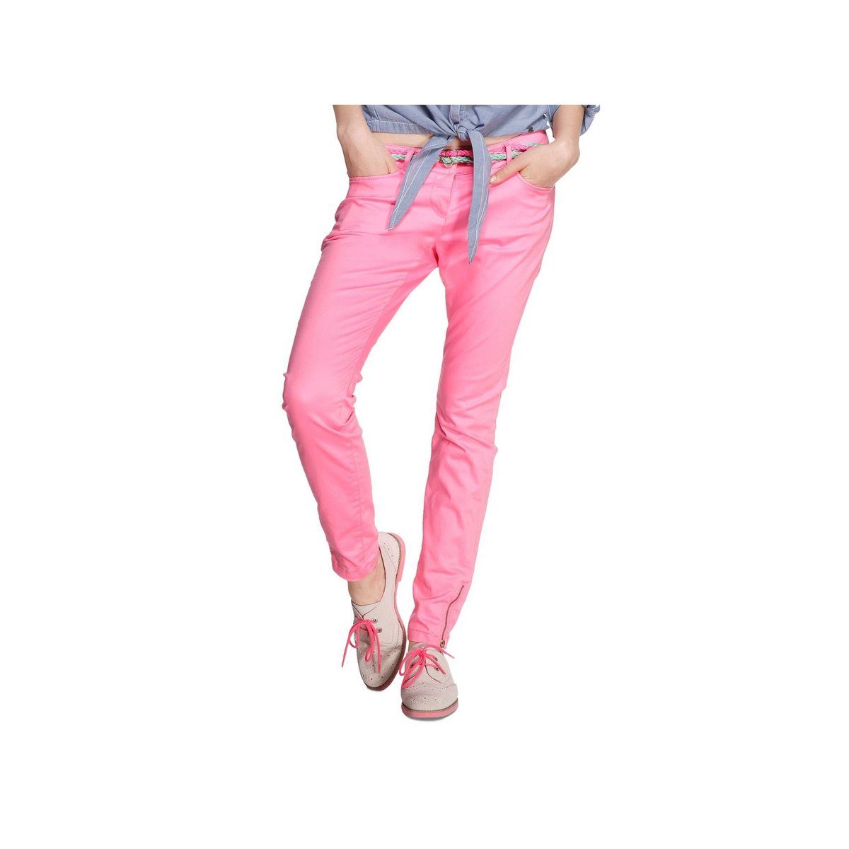 (1-tlg) regular Qstarz pink Stoffhose