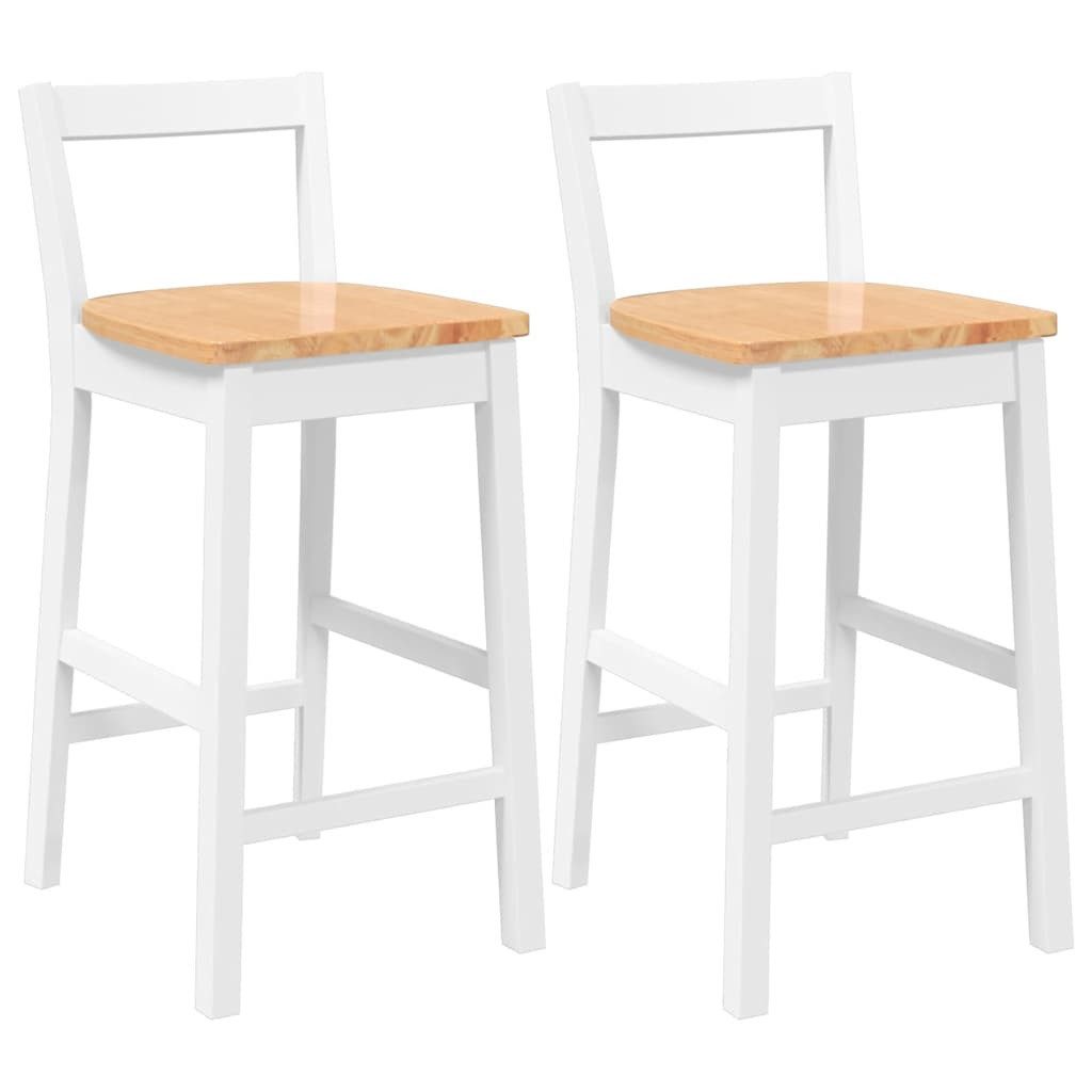 vidaXL Barhocker Barhocker 2 Stk. Weiß günstig online kaufen