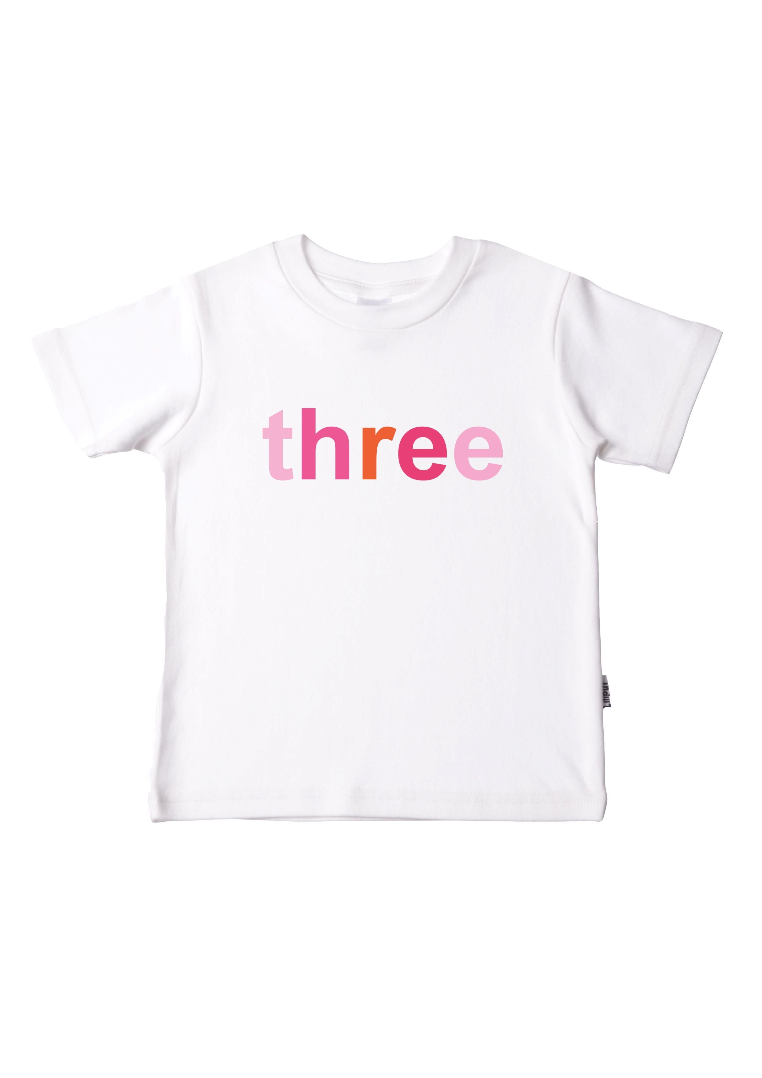 Three Baumwolle aus Bio Liliput T-Shirt