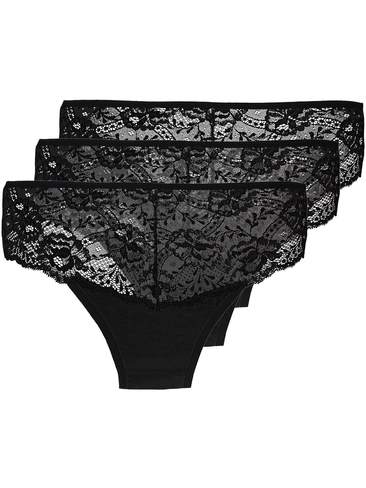 Hüftslip 3er Pack Damen Midislip Temptation
